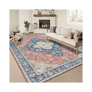 <span class=keywords><strong>Tapis</strong></span> imprimé style bohème, résistant à la saleté et à l'usure, pour salon, chambre et bureau - Nettoyer régulièrement au aspirateur - Product Image 5