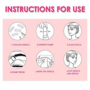 Jaysuing Kit de pochoirs à sourcils et Gel à sourcils pour un maquillage facile, naturel, waterproof et anti-bavure, pour sourcils et ligne des cheveux - Product Image 5