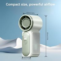 Nuovo Ventilatore Portatile ad Alta Velocità, Mini Ventilatore Ricaricabile per Uso Esterno, Regalo Perfetto