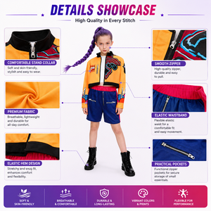 Conjunto de Disfraces de Halloween para Niñas, Estilo KPOP, para TV y Cine, de Poliéster, Disponibles al por Mayor - Product Image 3