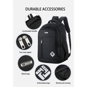 Venta al por mayor de gran capacidad de doble eslinga impermeable puerto de carga USB mejor ordenador portátil de <span class=keywords><strong>viaje</strong></span> mochila con compartimento lateral - Product Image 2