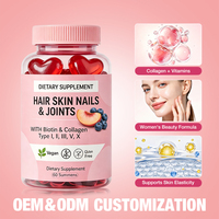 Fabricant de Gummies au Collagène pour Femmes Adultes, Véganes, Faible Teneur en Sucre, Sans Gluten, Soutien Immunitaire Naturel, Complément Alimentaire Vitaminique