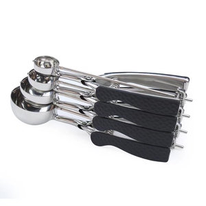Bộ 4 Cái Muỗng Múc Bánh Quy Muỗng Múc Kem Bằng Thép Không Gỉ Với Muỗng Múc Bánh Quy Nhả Cò Để Nướng Bánh - Product Image 3