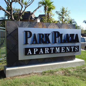 Freestanding Ground-level Business <b>Sign</b> Commercial Outdoor Signage Landmarks <b>Led</b> <b>Illuminated</b> Monument Signs - Product Image 4
