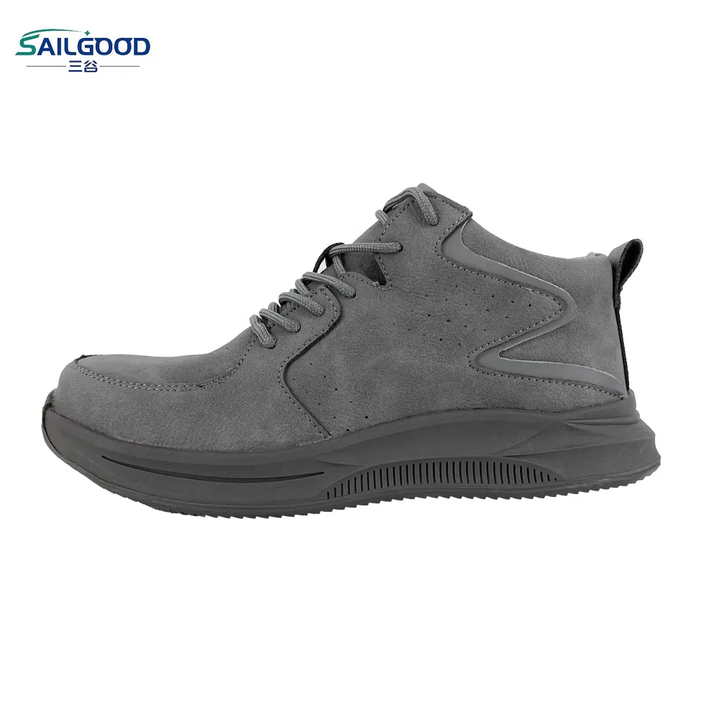 SAILGOOD高品質反射テープハイカット安全ブーツ鋼つま先構造耐油性