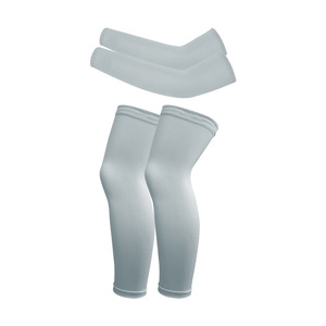 Children's Sun Protection Arm And Leg Sleeves Solid Color Quick Dry Outdoor Sports UV Protection For Boys Cycling - Product Image 5