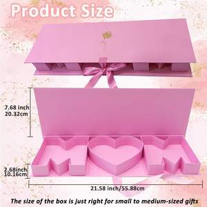 <span class=keywords><strong>Caja</strong></span> <span class=keywords><strong>de</strong></span> Regalo <span class=keywords><strong>con</strong></span> Forma <span class=keywords><strong>de</strong></span> Letra para el Día <span class=keywords><strong>de</strong></span> la Madre, <span class=keywords><strong>Caja</strong></span> <span class=keywords><strong>de</strong></span> Cartón Vacía para Flores, Chocolates, Fresas, Dulces, Joyería - Product Image 5