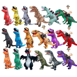 Costume de dinosaure T-Rex gonflable pour adulte, costume de dinosaure fantaisie, fête, Halloween, cosplay, costume de vacances, polyester, couleur personnalisée - Product Image 6