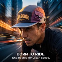 Casquette de cyclisme 5 panneaux personnalisée avec logo brodé 3D en relief doré, color block, maille respirante, séchage rapide, chapeau de sport Gorras pour streetwear
