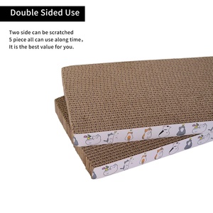 Griffoir réversible en carton pour chats, pour une utilisation en intérieur, pour dormir, jouer et aiguiser les griffes - Product Image 4