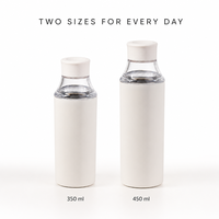 Nouvelle bouteille isotherme pour café froid en acier inoxydable 316 avec infuseur à thé transparent en Tritan, 350/450 ml, tasse portable pour le sport et les voyages en extérieur