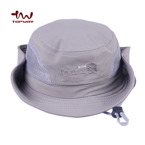 หมวกบัคเก็ตแบบตาข่ายสำหรับชาวประมง,แผ่นหนังปักลายแห้งเร็วสไตล์ใหม่พิมพ์ลายโพลีเอสเตอร์100% ขนาด58ซม. ~ 60ซม. 100ชิ้น - Product Image 6