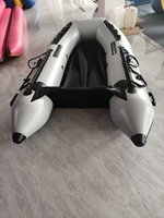 Bateau pneumatique de 2,7 m ou 3 m avec plancher en aluminium pour 4 personnes, adapté aux activités de navigation sur lac, rivière, en mer, plongée en eau libre.