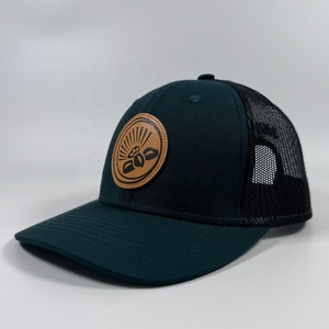 OEM cao cấp cổ điển bông đầy màu sắc unisex 6 Bảng điều chỉnh Richardson 112 cong vành Snapback cap tùy chỉnh Trucker Hat da các bản vá lỗi - Product Image 3