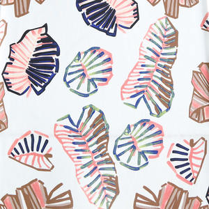 Patrón de hoja de impresión digital de gran oferta en tela tejida de lino 45% algodón 55% - Product Image 5