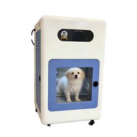 Machine de bain et de séchage pour animaux de compagnie en ABS de luxe avec température constante et séchage intelligent pour chats et chiens, usage domestique et commercial