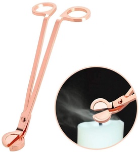 Tondeuse à mèche électrique, <span class=keywords><strong>ciseaux</strong></span> coupe-bougies en <span class=keywords><strong>or</strong></span> Rose - Product Image 4