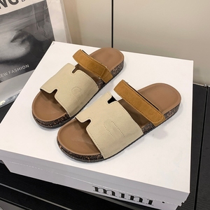 Nouvelle Collection 2026 – <span class=keywords><strong>Sandales</strong></span> plates décontractées pour femme à bout ouvert, <span class=keywords><strong>semelle</strong></span> épaisse, légères, couleur unie, tendance mode toutes saisons - Product Image 4