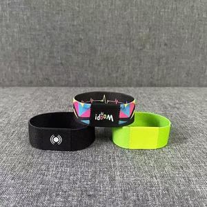 สายรัดข้อมือ NFC แบบใช้ซ้ำได้ ผ้าแบบยืดหยุ่น สายรัดข้อมือ RFID แบบทอ กันน้ำ สำหรับงานอีเว้นท์ โบสถ์ - Product Image 2
