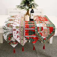 Décorations de Noël pour la maison : Nappe de table en tissu tricoté créative, décoration de table de Noël