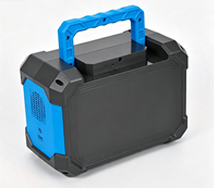Station d'alimentation portable 384Wh 500W, générateur solaire 110V/220V AC, USB-C PD, charge rapide, lumière LED, batterie de secours pour le camping et les situations d'urgence