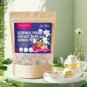 Tisane Artisanale Bio Premium de Ziziphus, Poria et Bulbe de Lys, 5g x 25 Sachets Pyramidaux – Favorise un Sommeil Réparateur et Soulage le Stress Nocturne - Product Image 2
