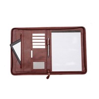 Carpeta Personalizable de PU A4 con Cierre, Bolsa para Documentos de Oficina, Impresión Digital, Opciones de Logotipo y Tamaño Personalizados