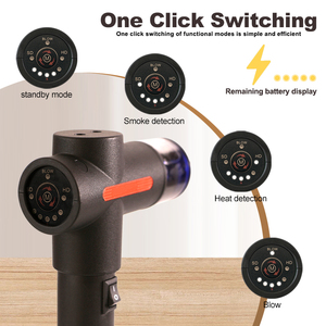 Outil professionnel d'essai d'ingénierie <span class=keywords><strong>incendie</strong></span> 2-en-<span class=keywords><strong>1</strong></span> : Détecteur de fumée et thermique avec télécommande, <span class=keywords><strong>alarme</strong></span> 80 dB et perche d'extension longue portée - Product Image 3
