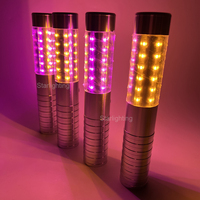Bâton lumineux LED stroboscopique rechargeable en alliage coloré de 23 cm pour bouteille de champagne, idéal pour bars, Halloween et discothèques