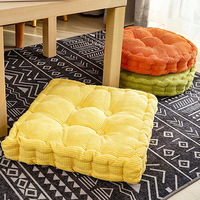 Grands coussins de siège de sol et oreiller ronds et carrés coussins d'extérieur touffetés en velours tapis décoratif pour animaux de compagnie de méditation pour canapé-lit G