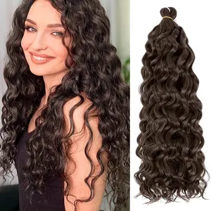 Ocean Wave Crochet Dei Capelli Della Treccia Hawaii Curl Acconciatura Naturale Intrecciare I Capelli Sintetici