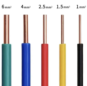 Câble de terre BV en cuivre massif jaune-vert d'usine 1,5-6 mm 450/750V PVC pour usage industriel, construction et chauffage GB - Product Image 5