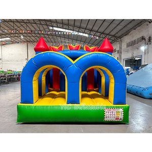 Circuito de Barriles Inflables Comerciales para Juegos de <span class=keywords><strong>Nerf</strong></span> con Tobogán para Niños, Alquiler para Parques Infantiles al Aire Libre - Product Image 4