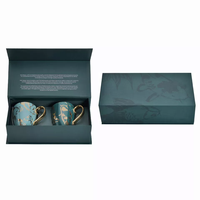 Boîte à assiettes en céramique magnétique de luxe personnalisée 11 oz 15 oz Boîte à tasse avec insert en mousse