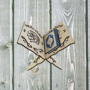 New Design Trend Eid Bookcase Mubarak Wooden Foldable Bookcase <strong>Quran</strong> Display <strong>Stand</strong> - Product Image 5