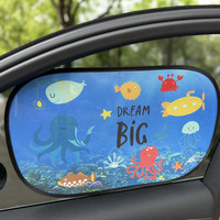 Pare-soleil de fenêtre latérale de voiture, dessin animé, magnétique, isolation solaire, pare-soleil rétractable, pare-soleil de voiture universel, s'adapte à la plupart des véhicules