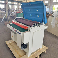 Máquina lijadora de tambor de madera maciza de doble rodillo y banda ancha, superventas en Europa