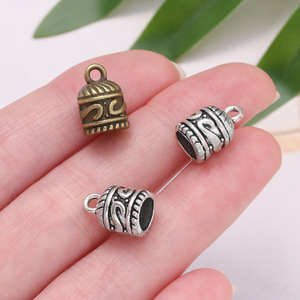 Zinc Alloy <b>Weight</b> Cap Antique Silver Plated <b>Small</b> DIY Jewelry Findings Bracelet Pendant Accessory - Product Image 3