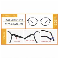 Lunettes de vue pour enfants personnalisables, modernes et durables, monture en métal, contrôle de la myopie, anti-lumière bleue, lunettes optiques en gros
