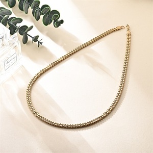 สร้อยคอสแตนเลส 4 แบบ โซ่สีทอง สำหรับใส่ลำลอง - Product Image 4
