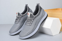 Zapatillas deportivas transpirables de verano para hombre, suela blanda, nuevas, de comercio exterior, para correr, informales, de color liso, venta directa de fábrica.