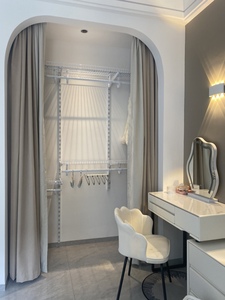 Cortina de Separación para Armario, Guardarropa, Dormitorio, Comedor o Sala de Estar, Extensible, Enrollable, <span class=keywords><strong>con</strong></span> Cierre, a Prueba de Polvo - Product Image 6