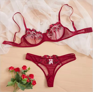 Ensemble de lingerie sexy Langery pour femme : corset, bralette et culotte avec dentelle, style japonais tendance, maintien léger - Product Image 2