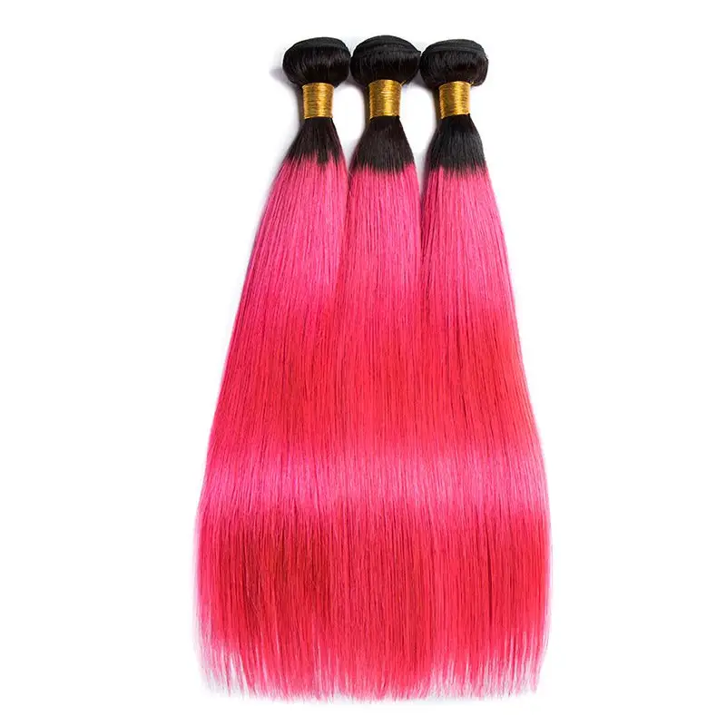 various color 3 bundles remy Human Hair weft ,Wholesale colored raw mink virgin brazilian hair bundle