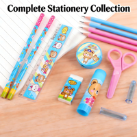 Coffret Cadeau Papeterie Complet – Indispensable pour l'École Primaire, Maternelle et Collège – Kit Complet de Fournitures Scolaires