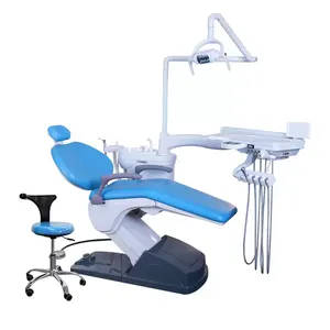 Silla dental integrada de China con lámpara de sensor LED y escalador