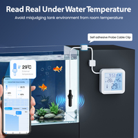 Capteur intelligent de température et d'humidité Tuya Zigbee avec sonde externe filaire pour application, réfrigérateur, congélateur, aquarium, incubateur, serre