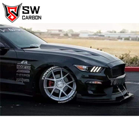 Capot avant en fibre de carbone style AC pour Ford Mustang 2015-2017, couvre-moteur avant, pièces automobiles
