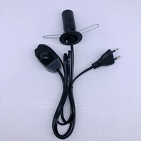 Support de lampe à vis E27, capuchon de lampe à sel, prise à clip, interrupteur variateur, cordon d'alimentation intégré, accessoires de gradation