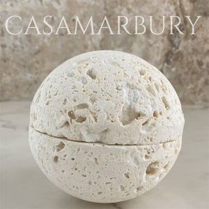 <strong>Queimador</strong> De Incenso 2024 Trend Luxury Home Decor Travertine Mubkhar Bakhoor Censer Collection Incense Burner - Product Image 2